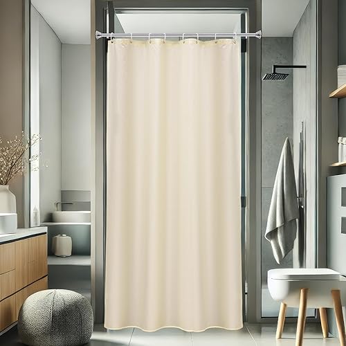 Miniatura 30 de AooHome - Forro para cortina de ducha, Tela, Gris claro Gris claro,Azul,Chocolate,Gris Oscuro,Azul marino,Beige Sólido,Blanco