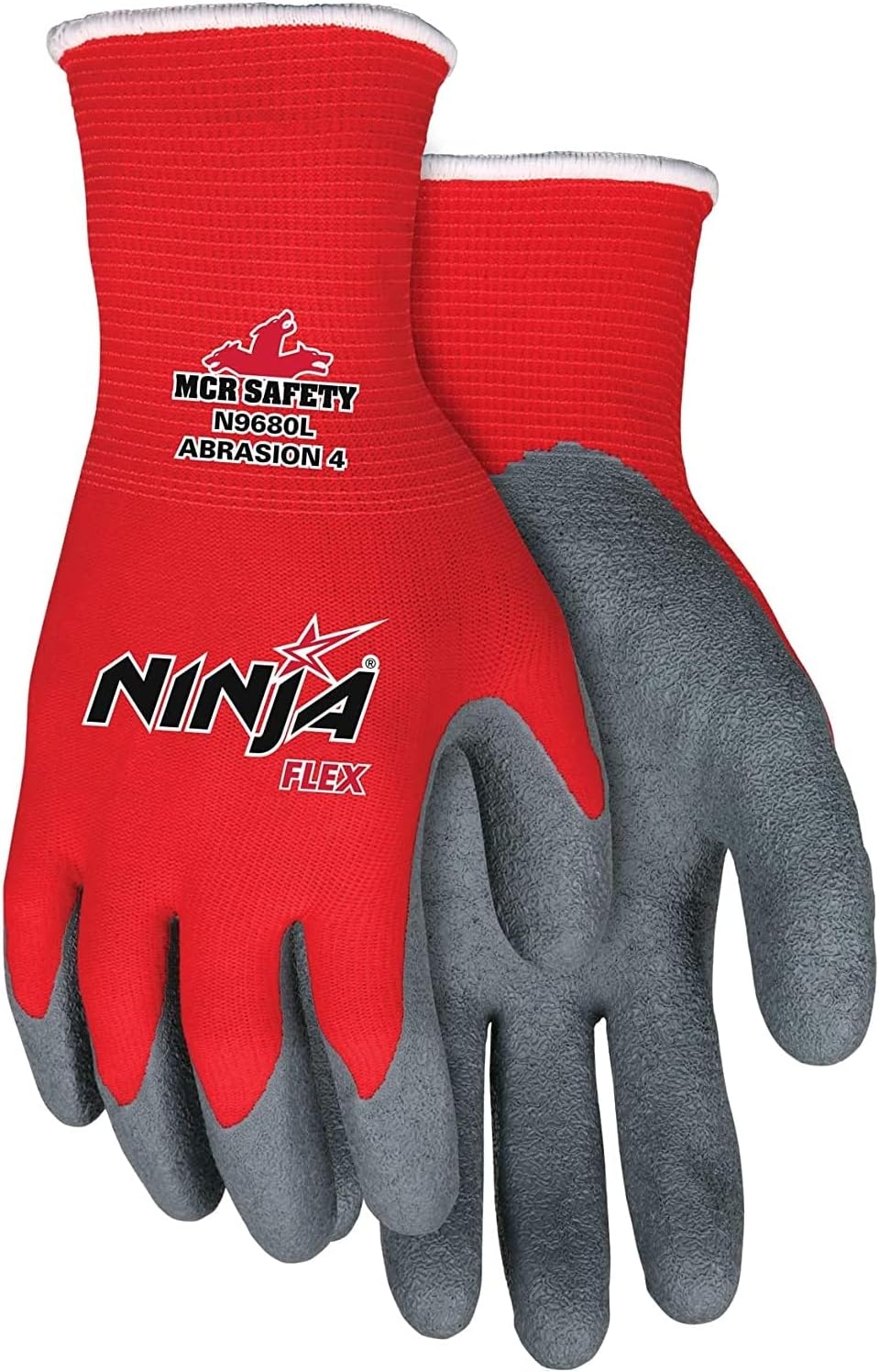 Memphis N9680 Red Ninja Flex Gloves, 15 Gauge, Size Medium, (12 Pair)