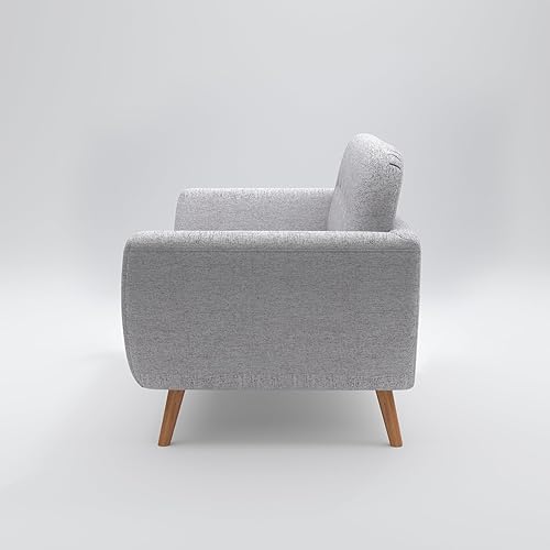 Miniatura 8 de Artdeco Home Oakland sofá biplaza  estilo moderno de mediados de siglo, tapicería de tela suave, diseño para espacios pequeños, sala de estar y