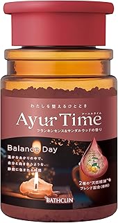 アーユルタイム バランスデイ バスソルト フランキンセンス&サンダルウッドの香り 本体 ボトル 520g(約13回分) 天然精油