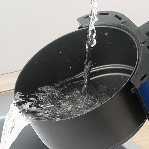 Miniatura 8 de Freidora de aire de 6.8 L, freidora eléctrica de cocina, horno grande antiadherente con pantalla LCD, calefacción de ciclo de 360 grados, horno