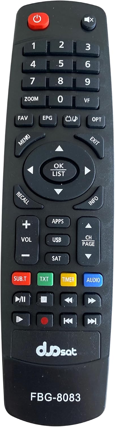 Review Controle Remoto DuoSat: O Segredo Para Potencializar Sua Experiência de TV! 1 Controle Remoto Receptor DuoSat OY S, Maxx HD, Next FX, Next FX Lite, Next UHD, Next UHD Lite Nano HD, Prodigy S, Switch ON, Trend S, Troy HD Legacy, Troy HD Platinum, Troy S HD Wave HD