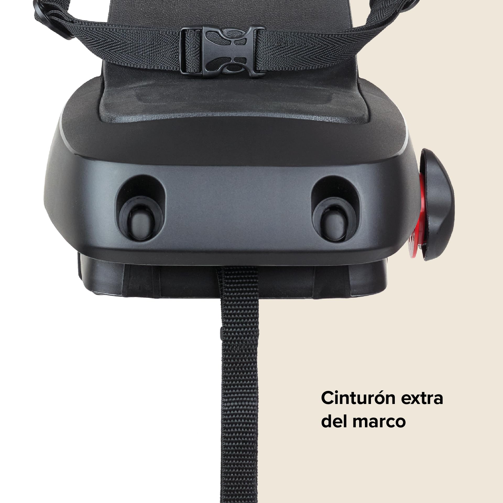 Polisport Guppy Junior AMZ All Black 8636100027 - Silla Trasera para Niños Edad 6+, Altura 1,10m+, Máx. 35Kg, Silla Bicicleta Niños, Reposapiés Plegables, Protector De Rueda, para Portaequipajes,Negro