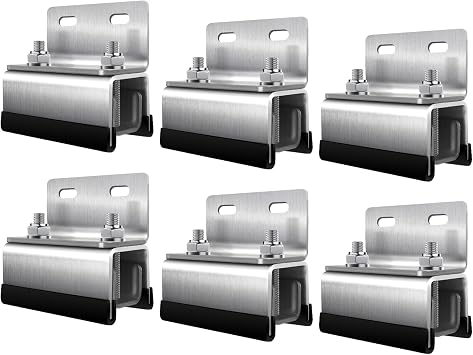 Van Roof Rack Mount Kit,Mushroom head holder Roof Rack Brackets,304 Stainless Steel Van Roof Rack for ProMaster, Boxer, Jumper, Ducato,Movano 6