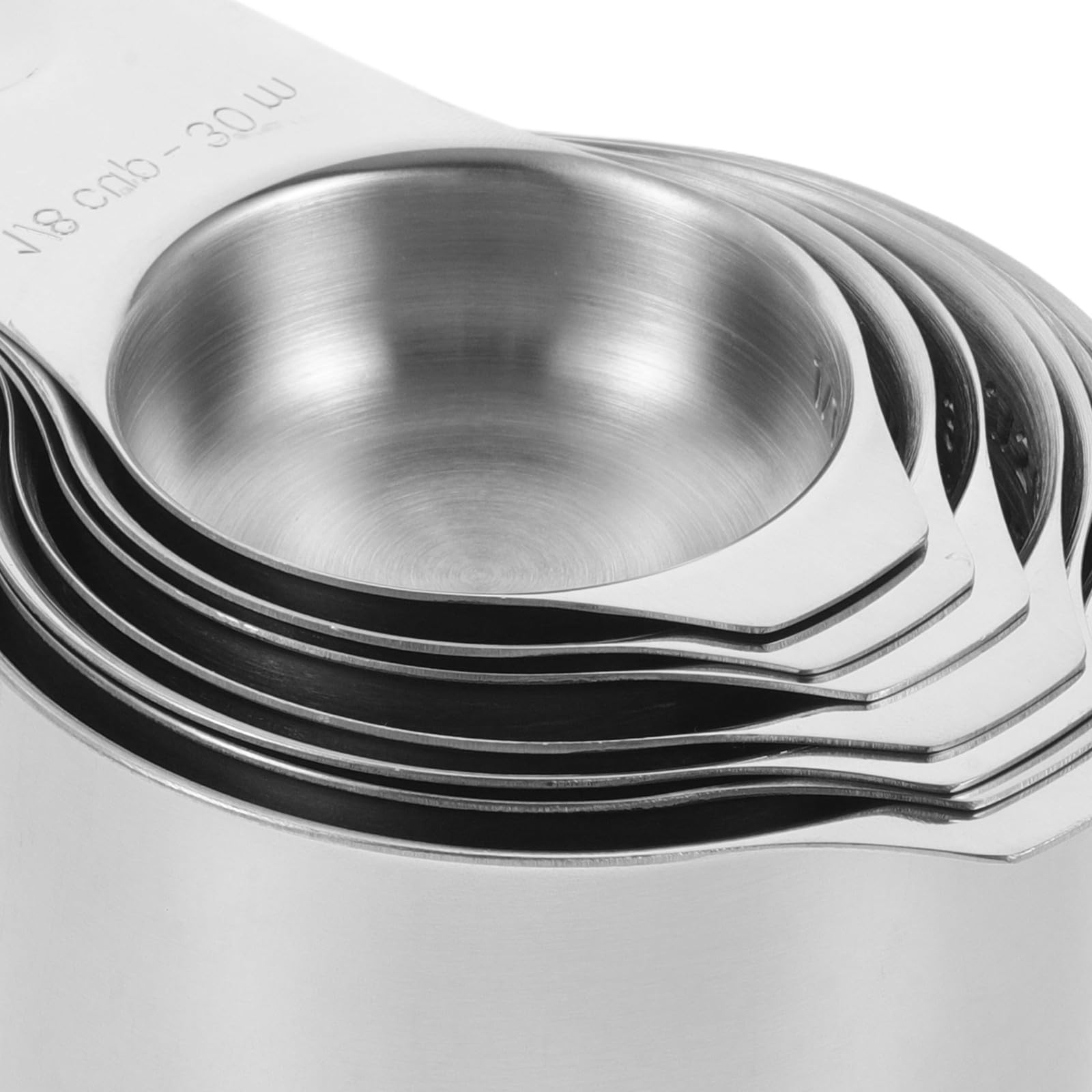 VICASKY Tasse à Mesurer Acier Inoxydable Graduée Outil Pratique pour Cuisine Pâtisserie Réutilisable et Empilable