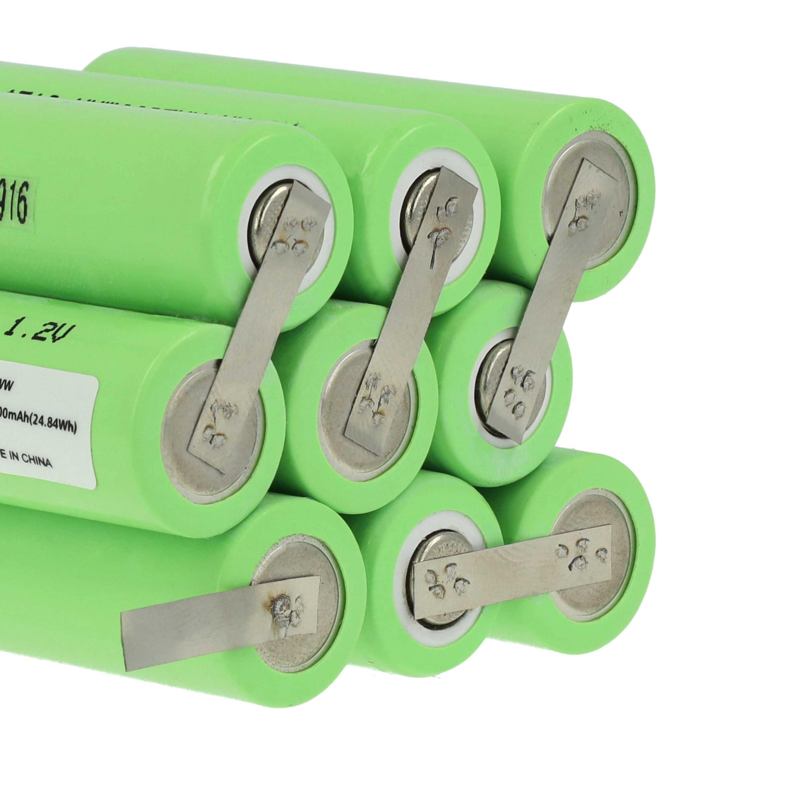 vhbw Akku Ersatz für 27AZ07BH, 3SD B01 WW, 833297 für Dachfensterrollladen (2300mAh, 10,8V, NiMH)
