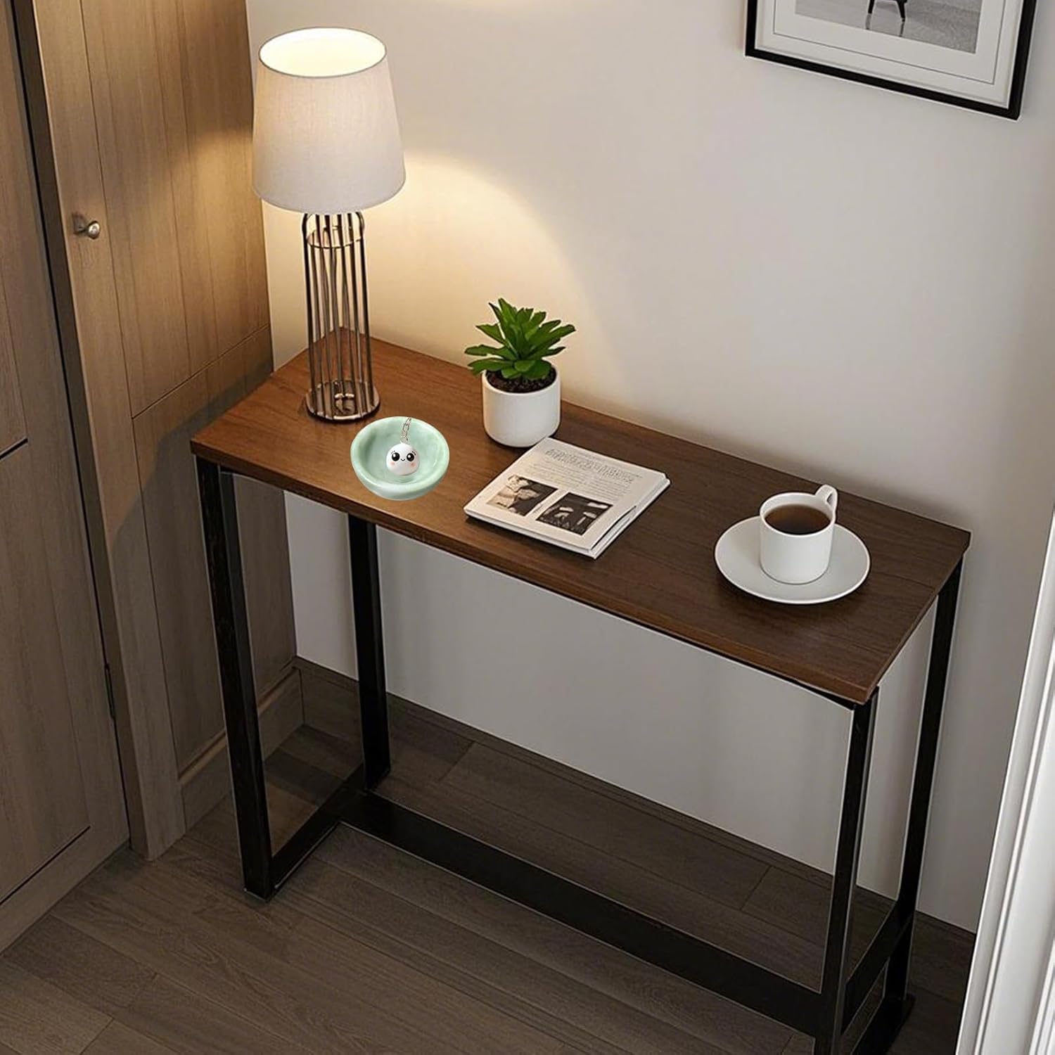 BAOHEN Jewelry Bowl Dish, Small Ring & Key Bowl for Jade Stone, Entry Table/Nightstand/Home/Desk Decor, Cute Elegant Engagement Gifts for Women & Friends - Image 2