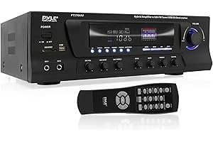 Pyle Digital Stereo AM FM Receiver System with Bluetooth and USB