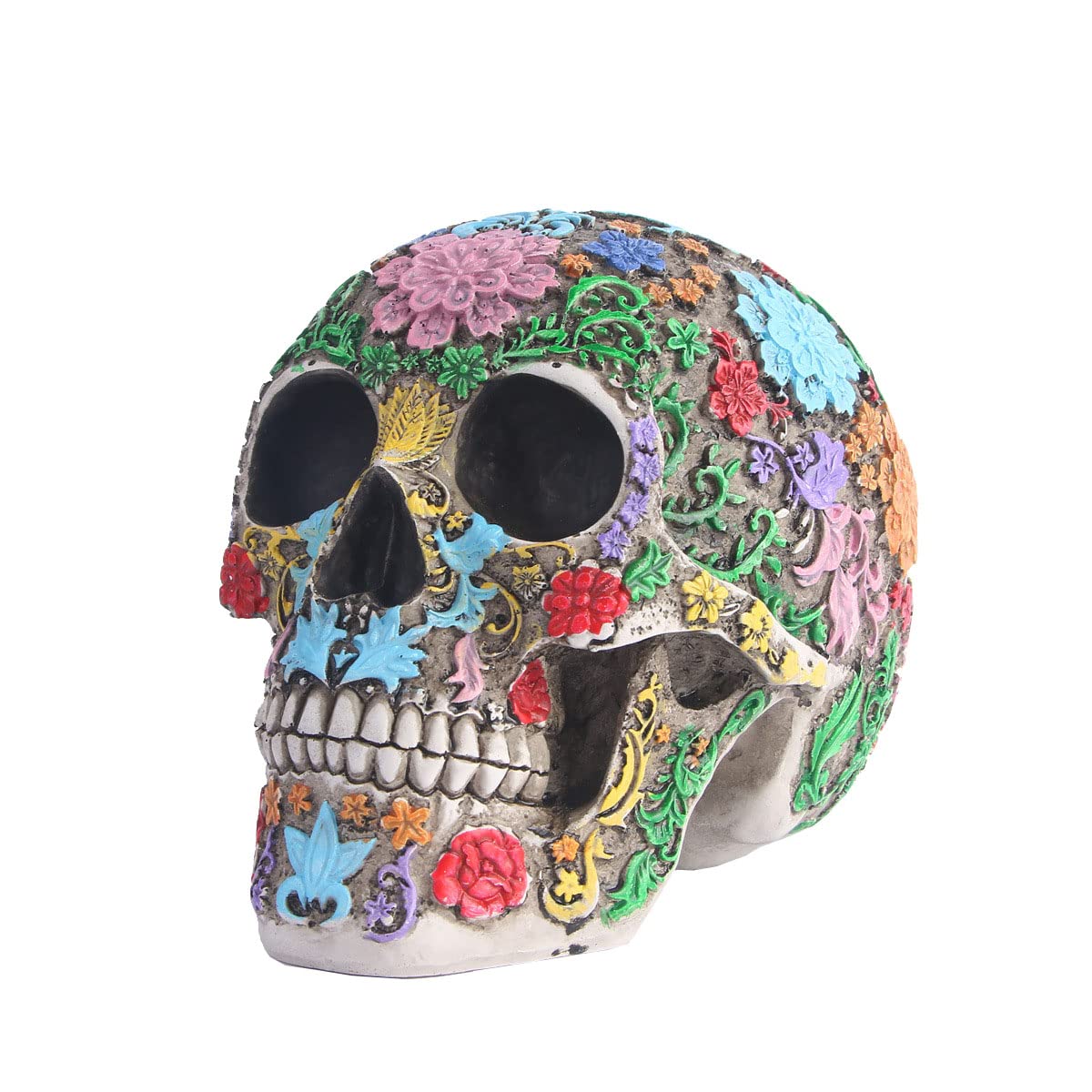 Resin Statue Retro Skull Decor Home Decoration Ornaments Creative Art Carving Sculptures Skull Model