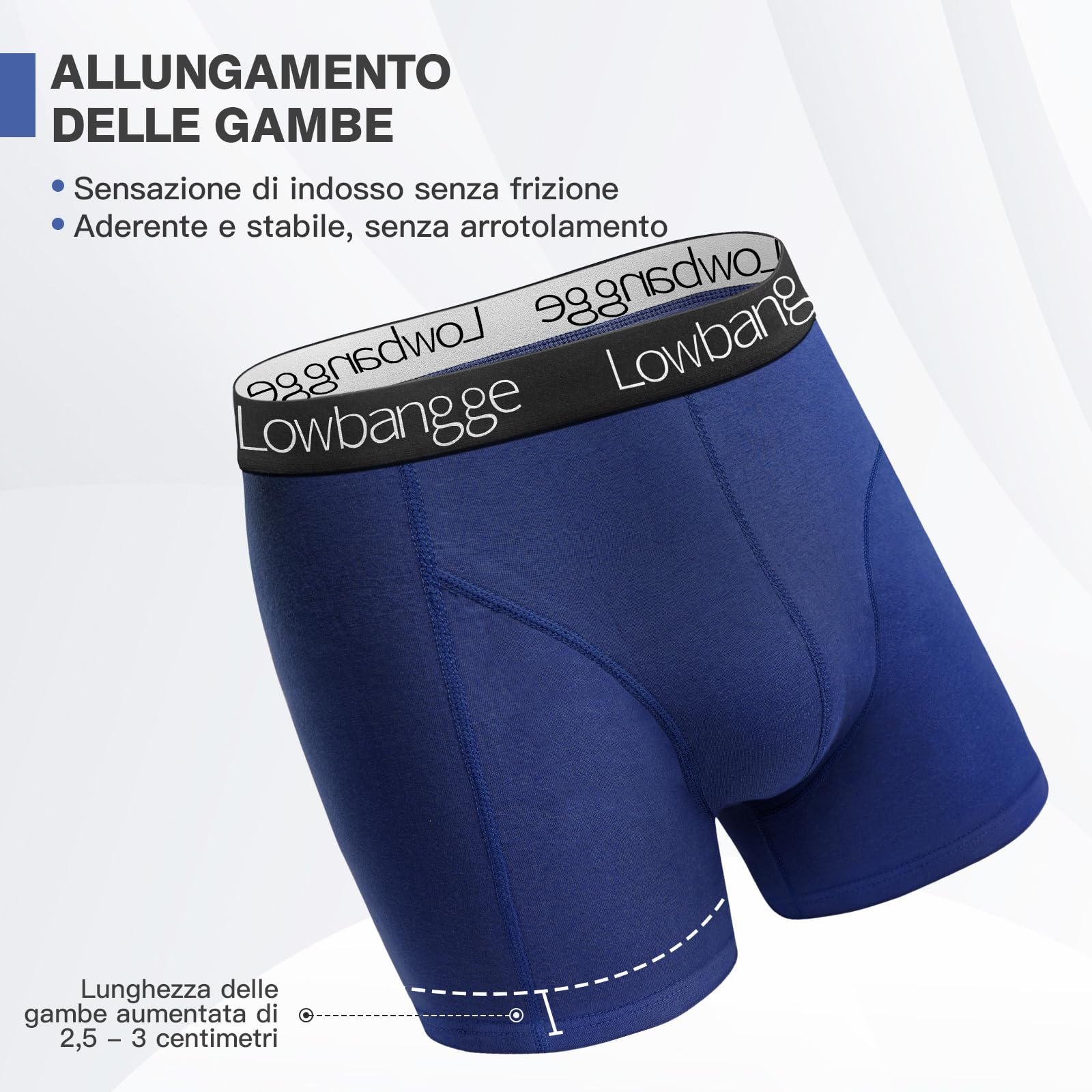 Boxer Uomo Cotone 6 Pezzi, Traspiranti Comodi | Mutande Uomo, Morbidi Confortevoli, Tessuto Cotone, Cintura Elastica, Freschi Traspiranti, Resistenti