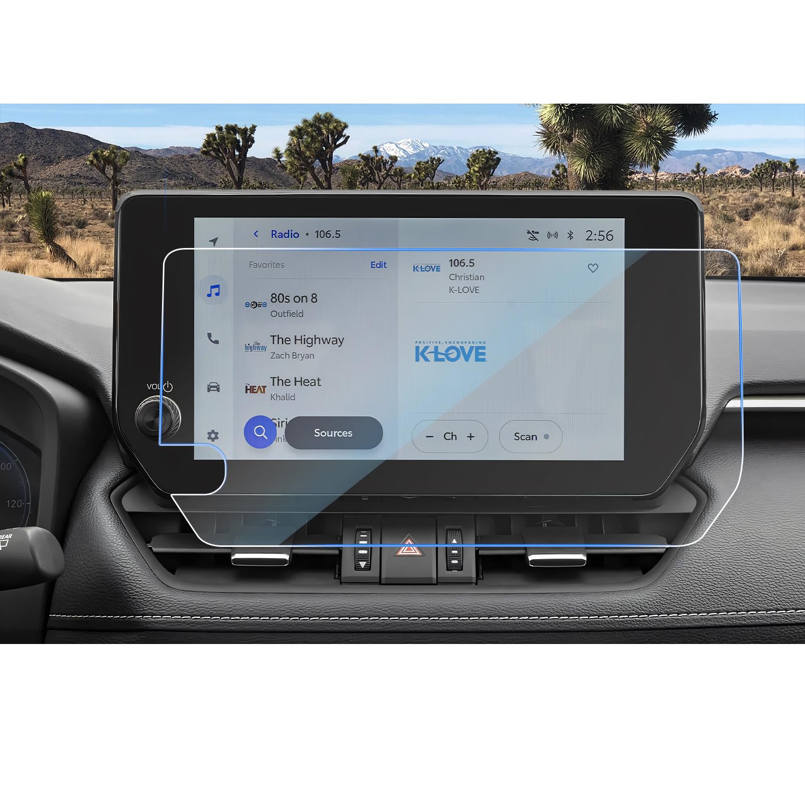 CDEFG for 2023 2024 2025 RAV4 Screen Protector for Toyota RAV4 (Limited/TRD Off-Road/XSE/Adventure/XLE Premium) Hybrid Accessories 10.5-inch Touch Screen, Tempered Glass 9H Hardness HD Clear