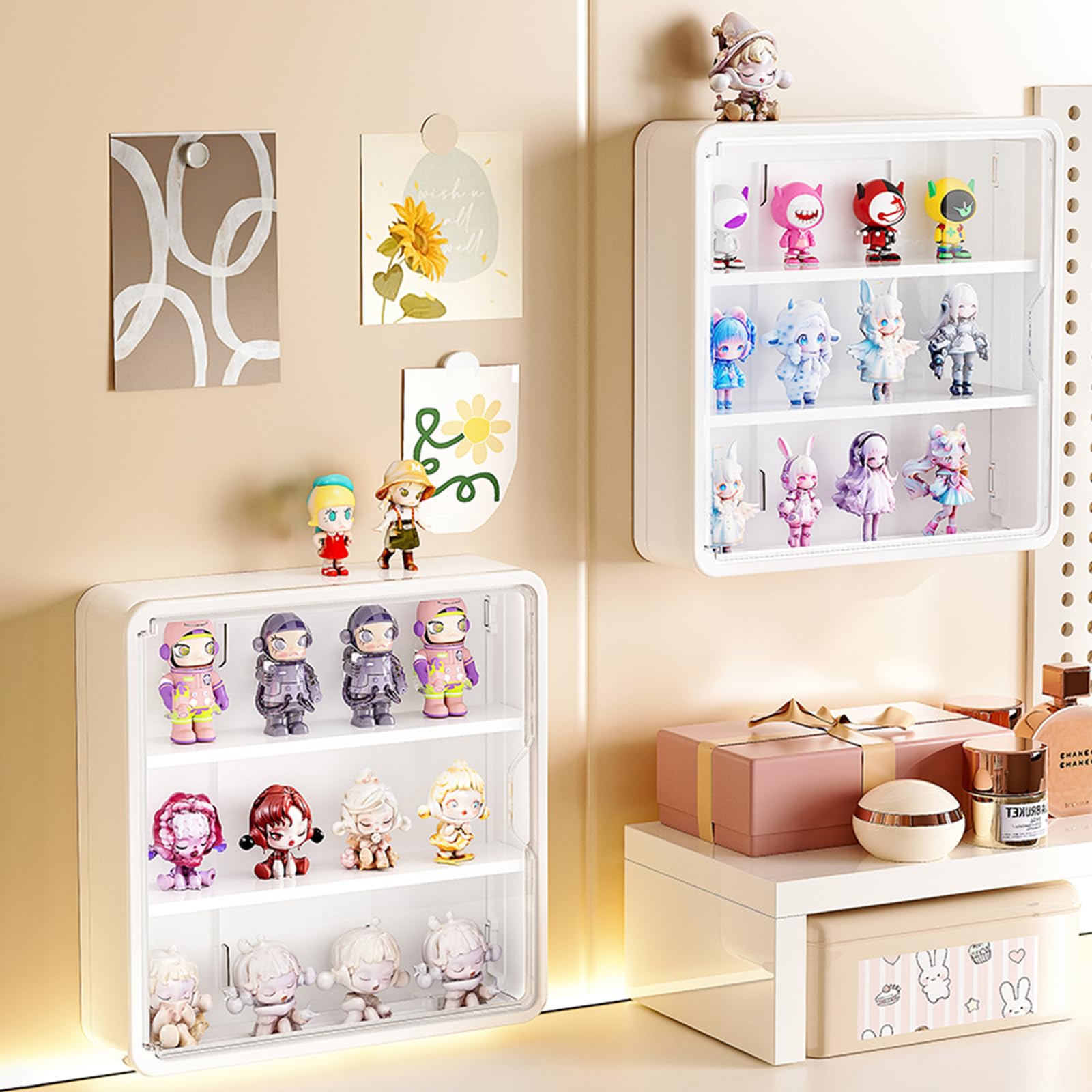 Amazon.co.jp: Manaric フィギュアケース コレクションケース 磁気ドア
