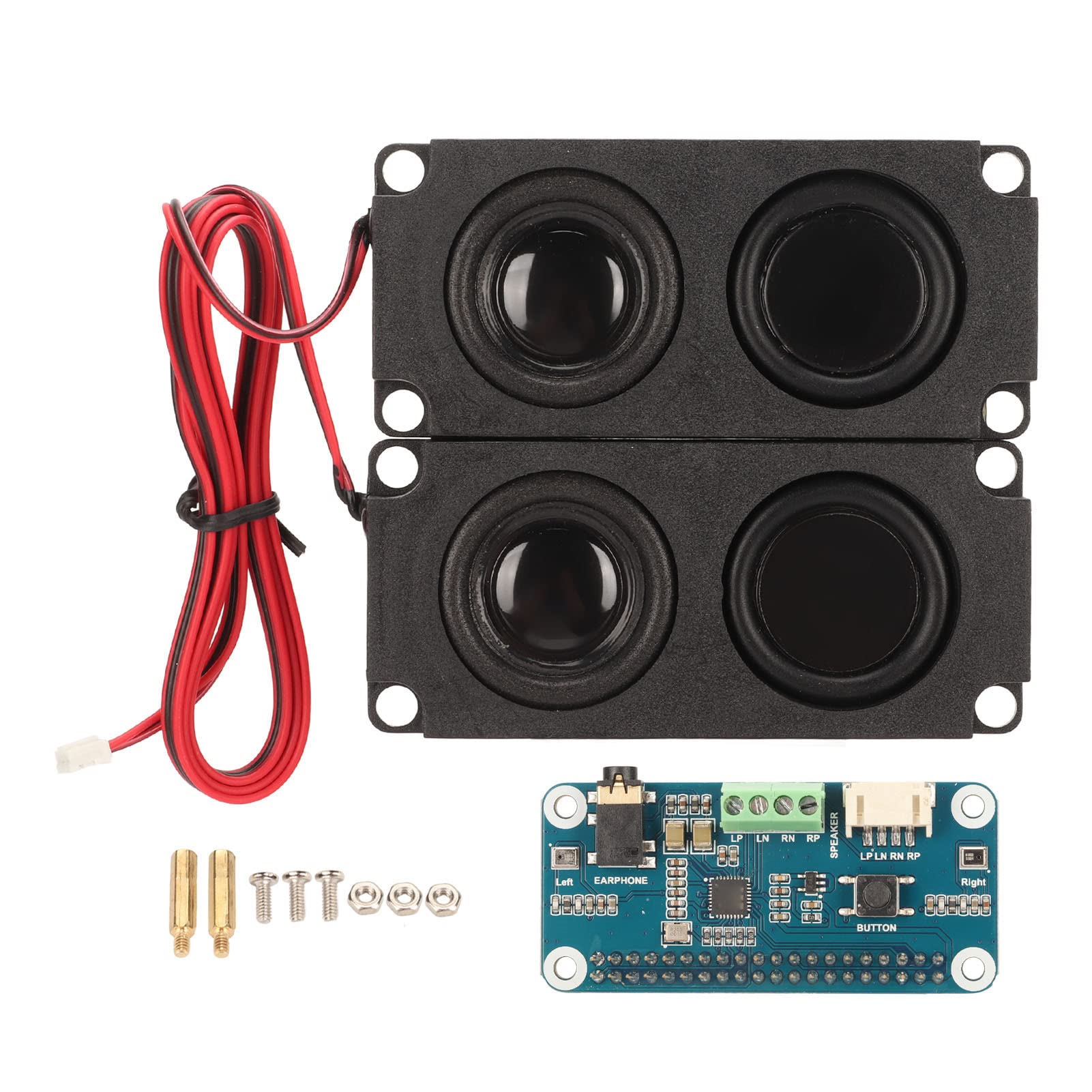 Cryfokt Tarjeta de Sonido HiFi WM8960 Módulo Hat de con Interfaz I2S, Compatible con Grabación Estéreo, Relación Señal-Ruido ADC de 94 DB, Audiófilos y Entusiastas de la Música