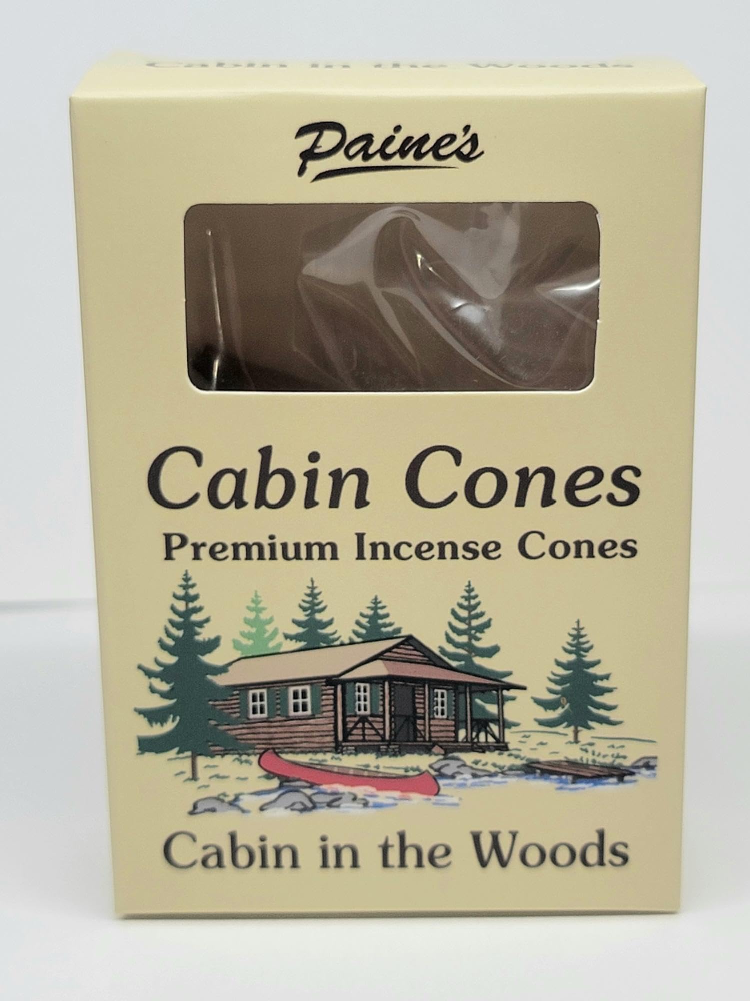 Cabin in The Wood #25 Incense Log Cabin Cones Paines USA Christmas Tree Campfire