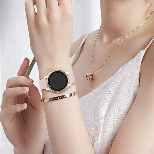 Miniatura 6 de Paquete de 4 correas de silicona de 0.709 in para Garmin Venu 3S  Vivoactive 4S  Venu 2S  Vivomove 3S, correas de repuesto deportivas suaves para