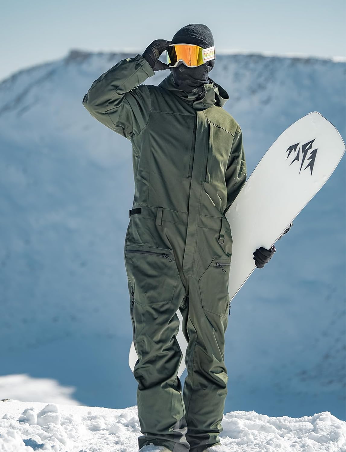 GSOU SNOW Men Ski Suit One Piece Snowsuit Snowboard Jumpsuit Jacket Pant Set Insulated Windproof Outwear Winter - Image 4