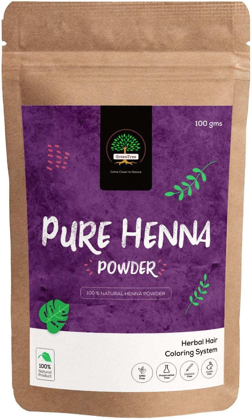 Pure Henna Powder 100% Natural and Chemical Free (100 gms)