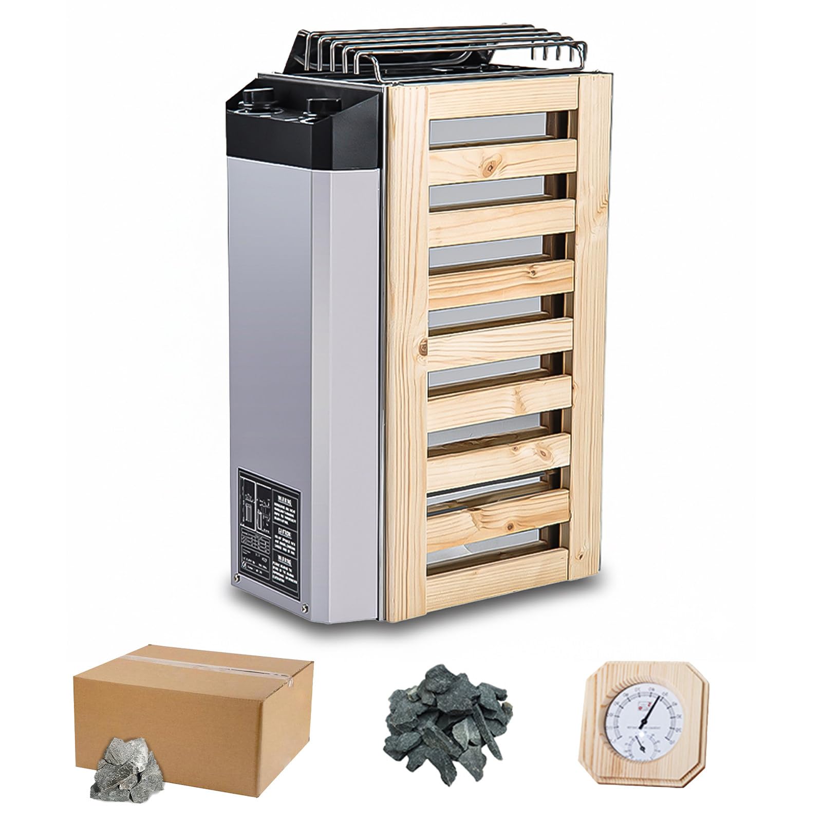 Poêle De Sauna 3,6 KW 220 V, Contrôle Interne, Vapeur Sèche, Chauffage Rapide, Poêle électrique pour Sauna, Spa, Douche, Sauna
