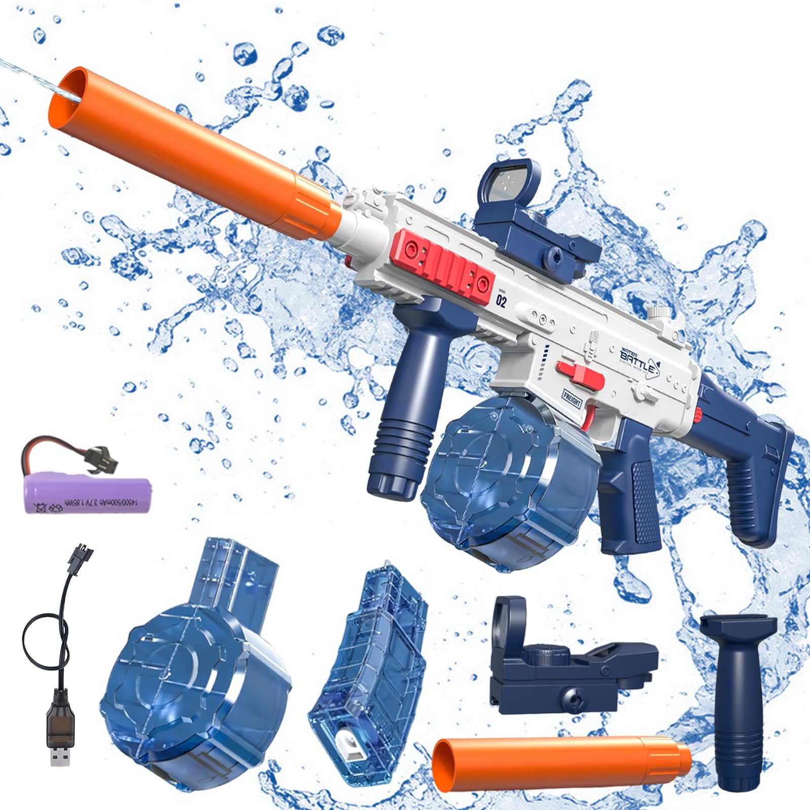 IWTBNOA Waterpistool voor volwassenen en kinderen, spuitpistolen, grote IWTBNOA Waterpistool voor volwassenen en kinderen, spuitpistolen, grote