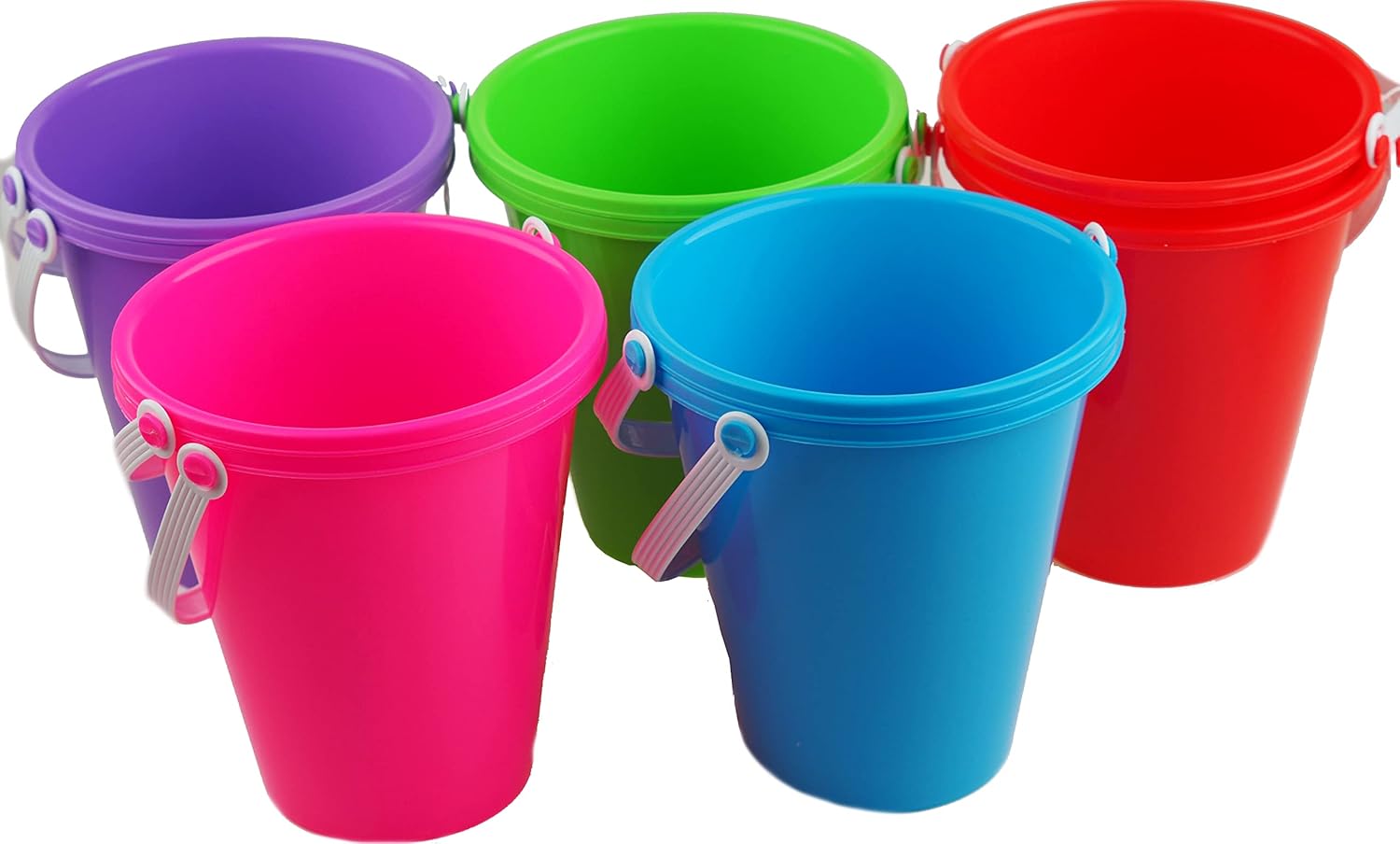 10 Large 17cm Beach Buckets Bulk Buy Value Amazon.co.uk Toys & Games