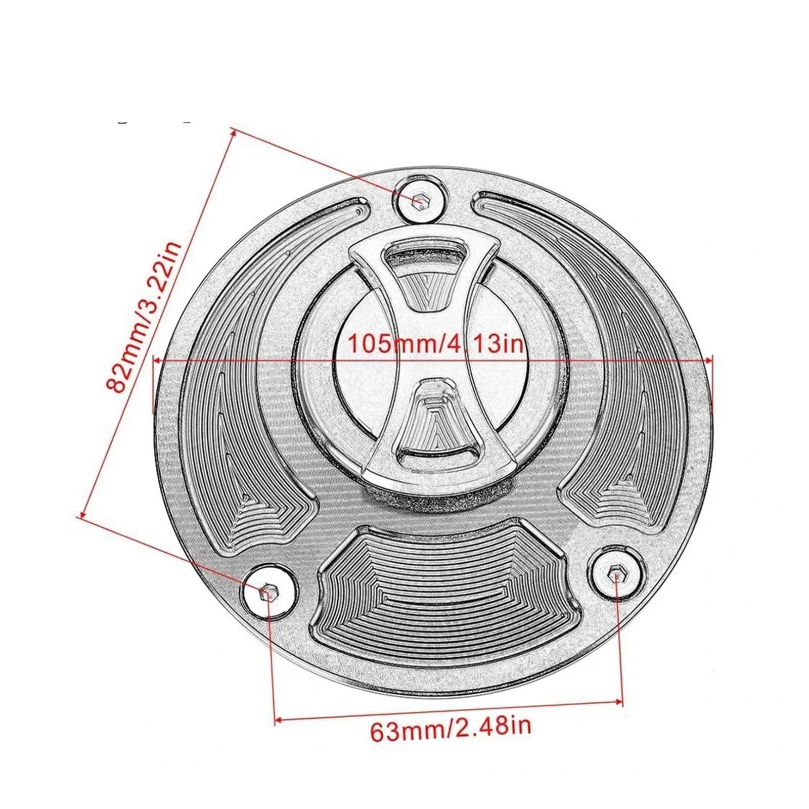 Tappo Serbatoio Tappo Serbatoio Carburante Per Duc&ati Per YAM&AHA Keyless | Tappo Del Serbatoio Resistente Alle Perdite, Facile Da Installare Senza Trapano Per Duc&ati Per YAM&AHA