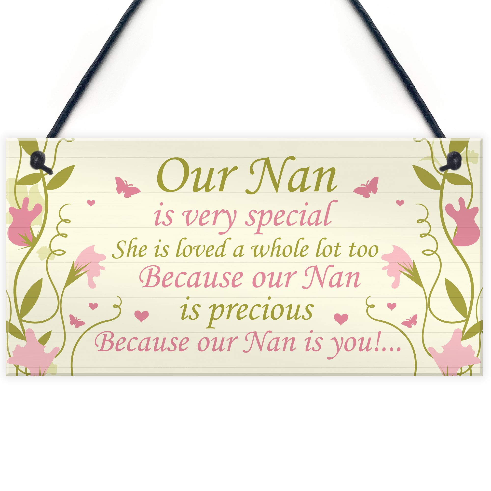 Special Nan Gift From Grandchildren Hanging Plaque Gift For Mum Nan Grandparent Gift
