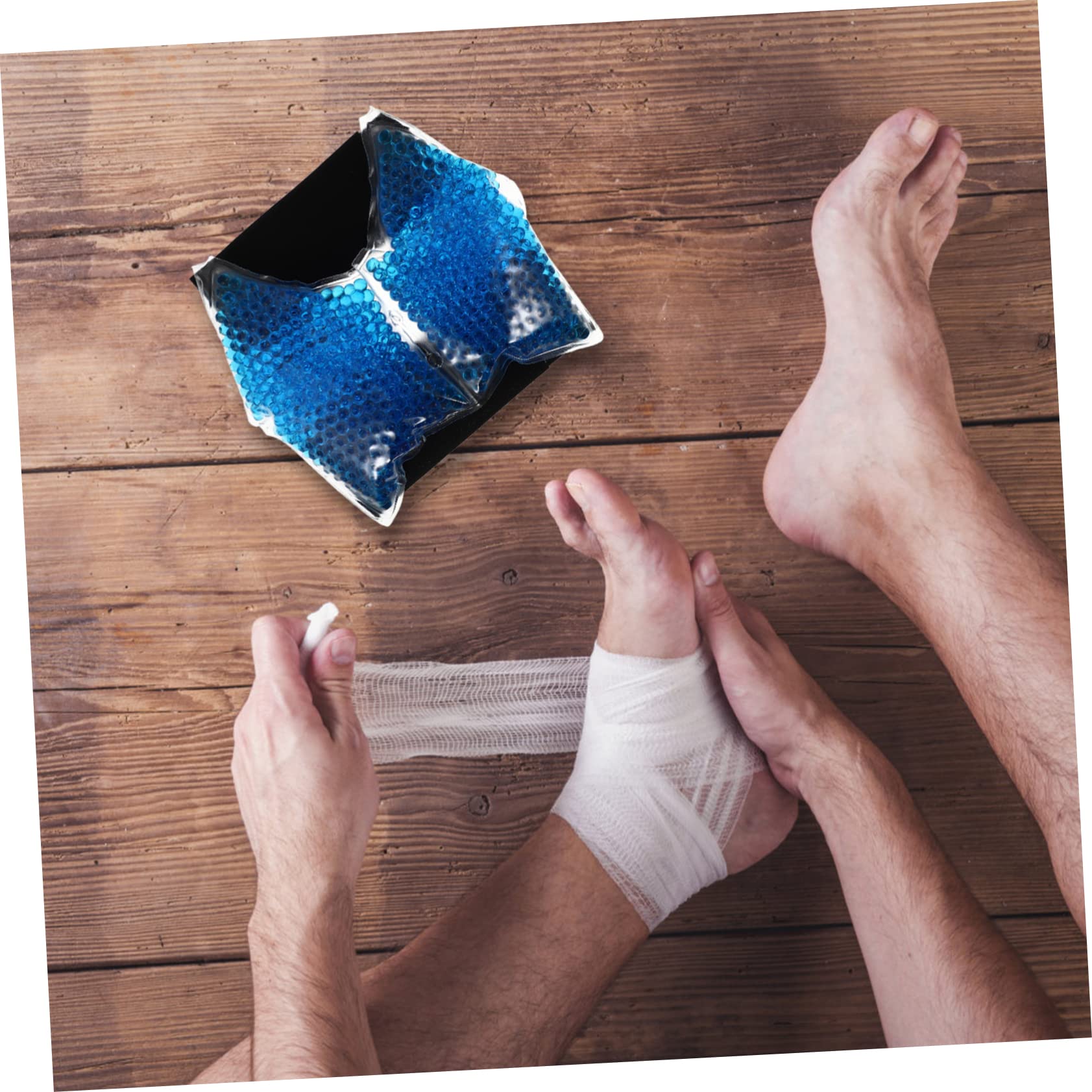 Healvian Borsa per Ghiaccio Piede e Caviglia in Pvc Gel Morbido Riutilizzabile per Terapia Caldo e Freddo, Allevia e Gonfiore, per Uso Domestico e Riabilitazione