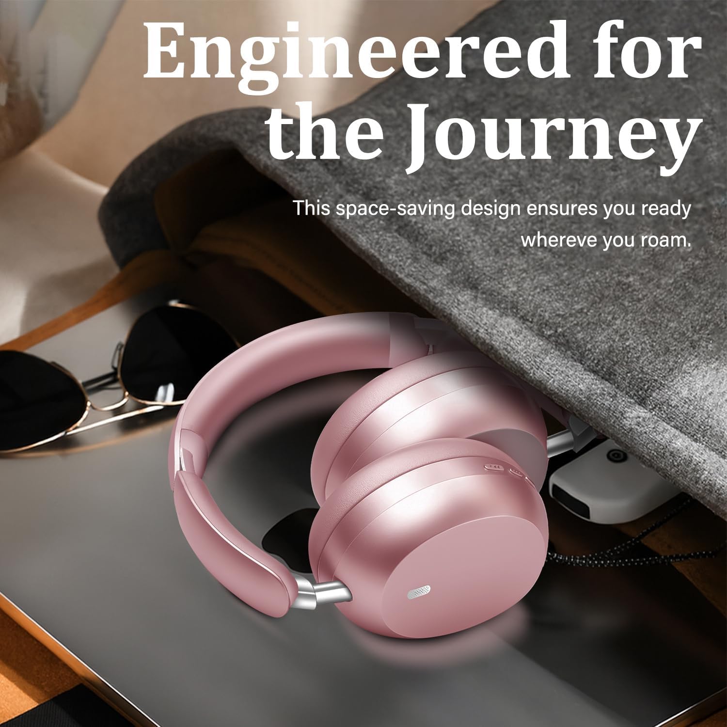 Wentronic Y04 - Cuffie over-ear Bluetooth senza fili, immergiti in ogni battito con cancellazione attiva del rumore e suono ad alta risoluzione, riproduzione 48 ore, morbido cuscinetto auricolare per