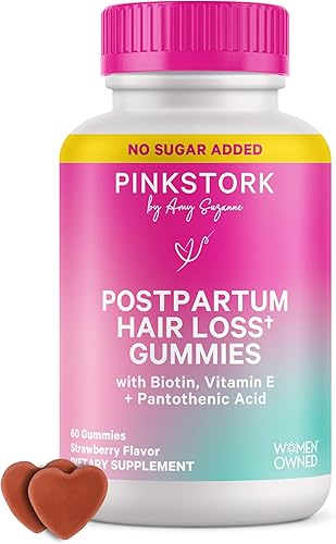 Miniatura 1 de Pink Stork Gomitas posparto para la pérdida del cabello: vitaminas para la piel y las uñas, vitaminas posnatales, biotina para el crecimiento del