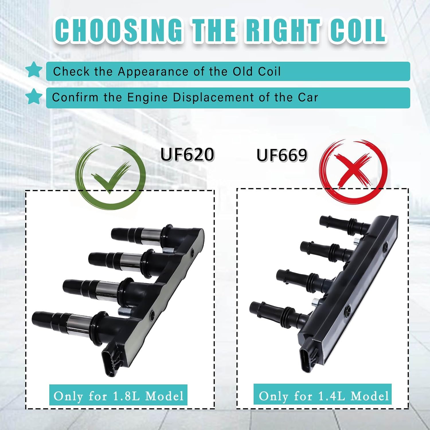Ignition Coil Pack and 4 Iridium Spark Plugs Compatible with 2011-2015 Chevy Cruze 1.8L, 2016 Chevrolet Cruze Limited 1.8L, 2012-2017 Chevy Sonic 1.8L, Replace UF620 9091902247 C1646 4504 7092