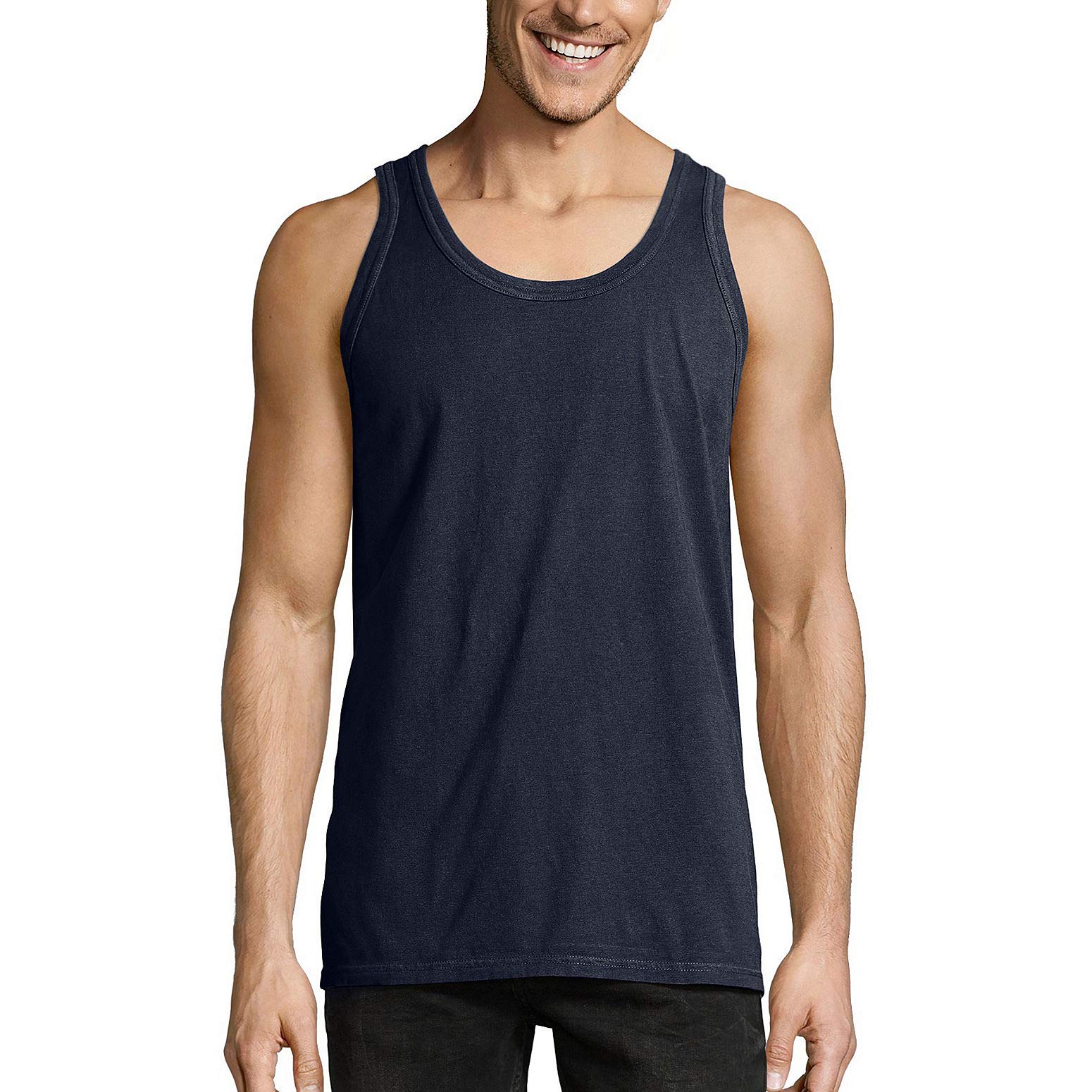 Hanes Mens Originals Tri-Blend Tank Top, Lightweight Tanks for Men, Sleeveless Tank Shirt