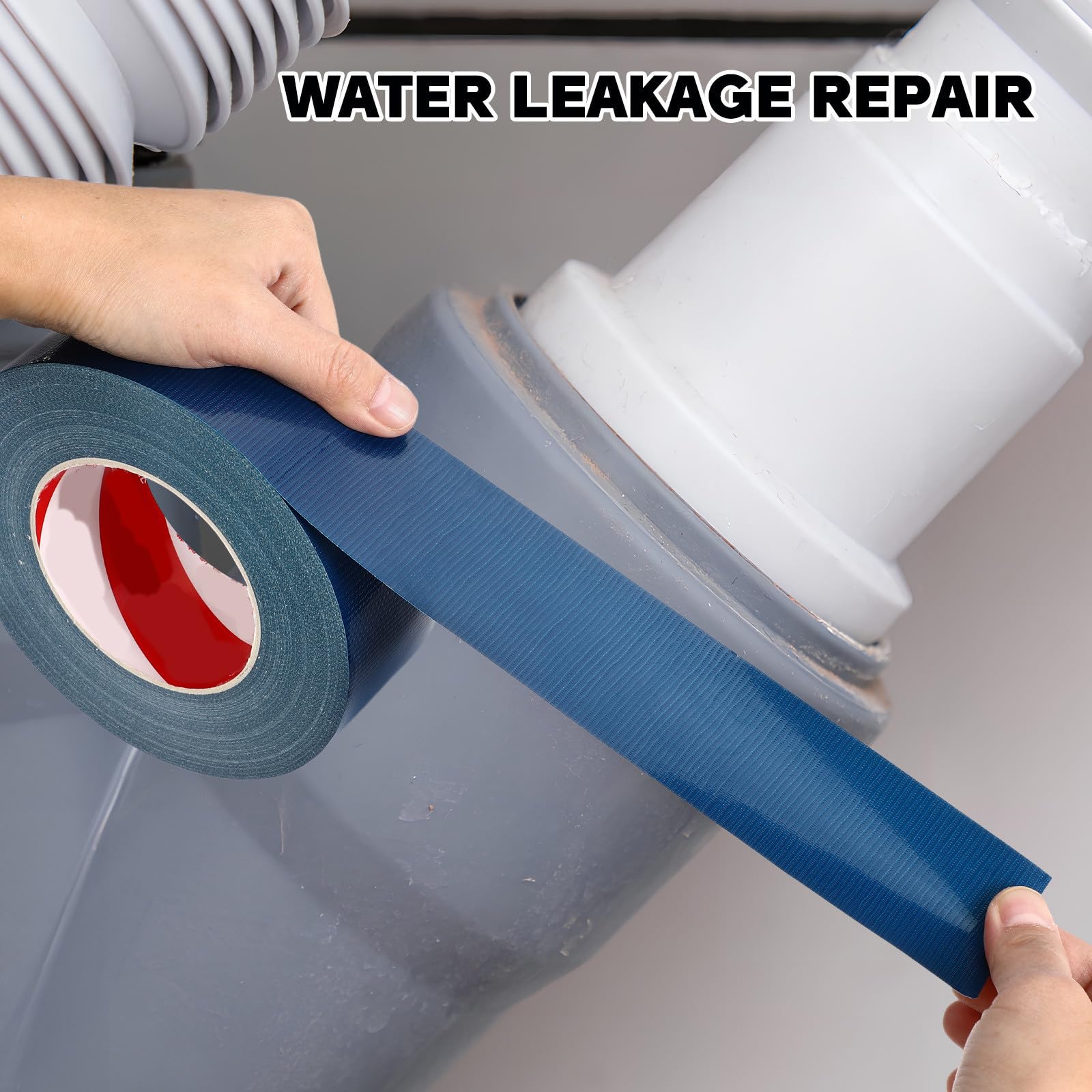 PACKOVE 3 Rouleaux Ruban Adhésif de Canalisation Lourd Bleu 50mm X 5m