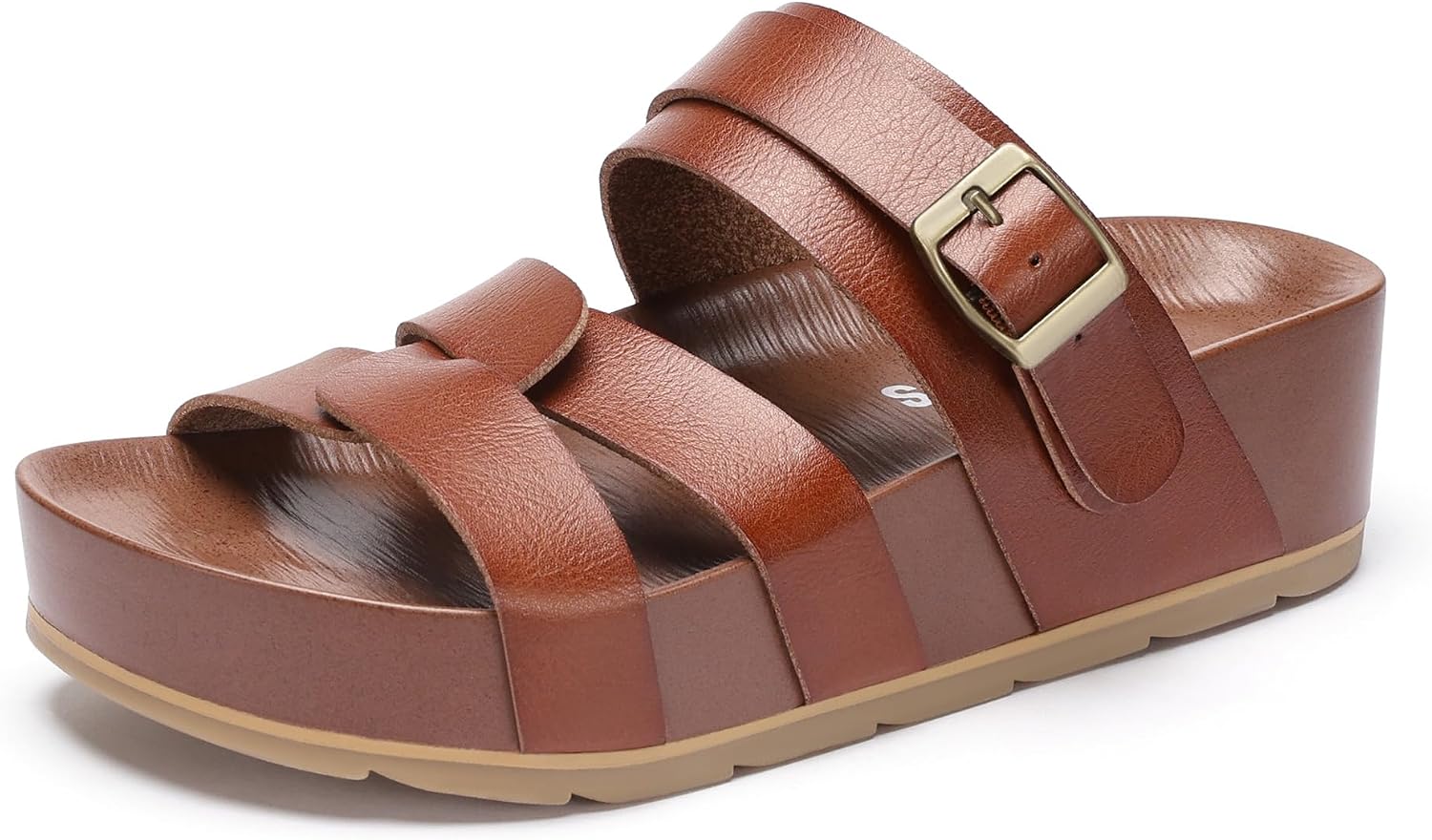 Platform Sandals Women Strappy Wedges Comfortable Lightweight Non Slip Walking Sandals Dressy Summer Wedges for Vacation Office Casual Wear