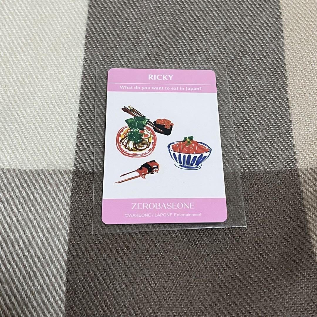 ZEROBASEONE ゼベワン リッキー ペンコン B賞 会場限定 ZB1 ゼベワン ペンコン 会場限定 B賞 ランダムプリント チェキ