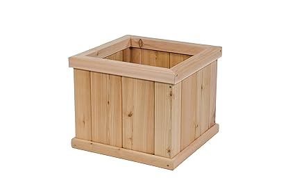 Premium Cedar Square Planter (16.5