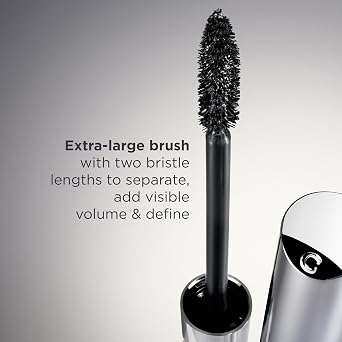 Clarins Wonder Volume Mascara XXL | Volumizing and Lengthening | Double Volume Effect | 12H1 Hold | Visibly Thickens and Smoothes Lashes | Smudge-Proof and Humidity-Resistant | 0.3 Ounces