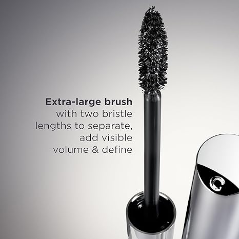 Clarins Wonder Volume Mascara XXL | Volumizing and Lengthening | Double Volume Effect | 12H1 Hold | Visibly Thickens and Smoothes Lashes | Smudge-Proof and Humidity-Resistant | 0.3 Ounces