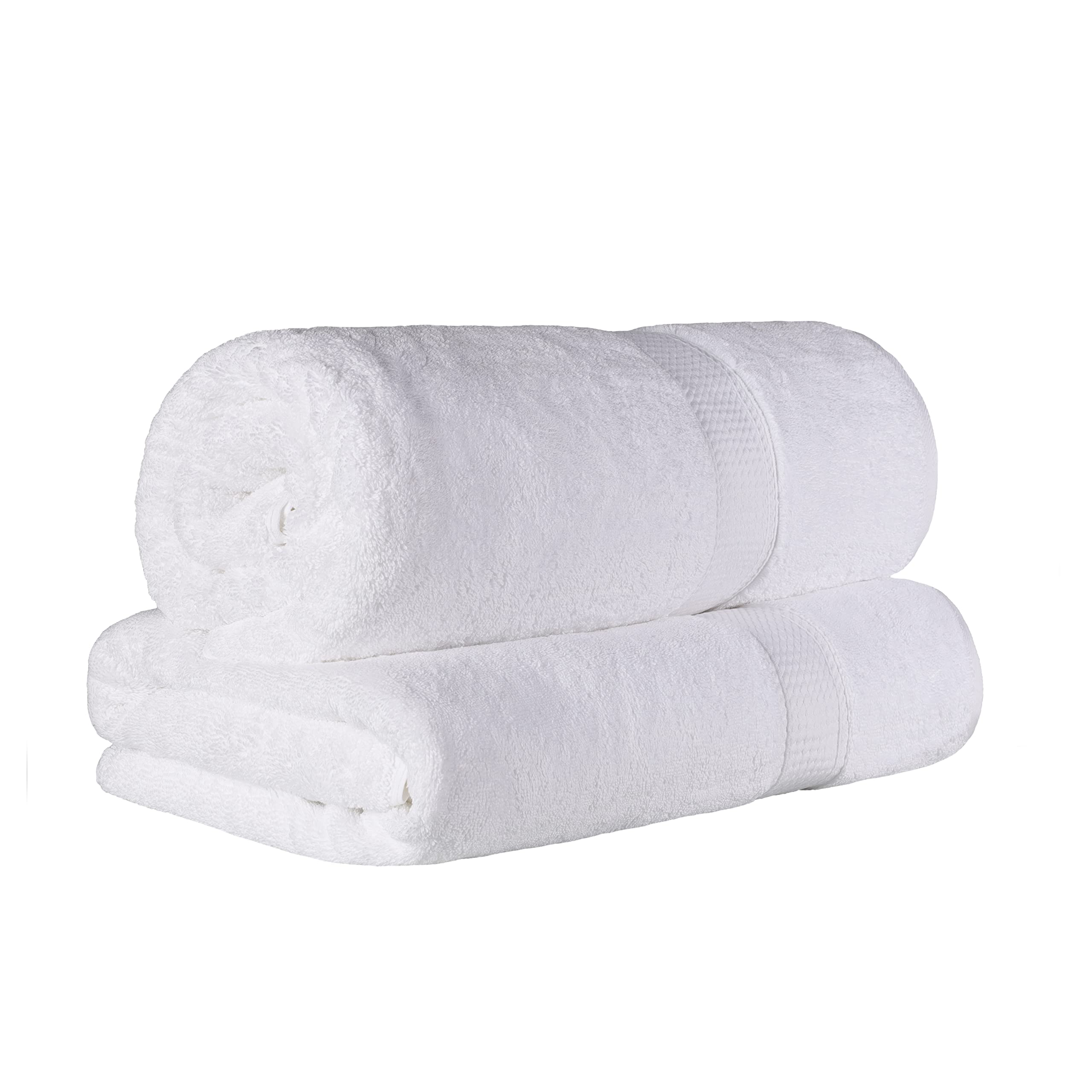 Drap de bain en coton égyptien Superior (lot de 2) - Grand format extra absorbant pour le corps