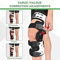 Vista 5 de Orthomen Rodillera descargadora OA - Soporte para dolor de artritis, osteoartritis, reparación de defectos del cartílago, necrosis avascular, dolor
