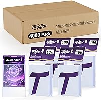 Vista 14 de Fundas para tarjetas de color azul nocturno aptas para MTG, 300 piezas de ajuste perfecto, fundas estándar para tarjetas de intercambio, tarjetas