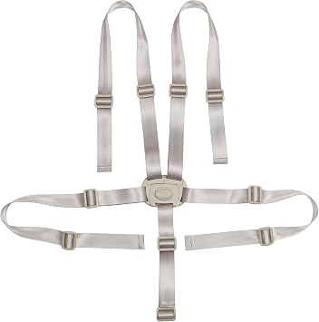 ECR4Kids Universal 5-Point Wrap Harness Strap for High Chairs, Replacement Part, Grey