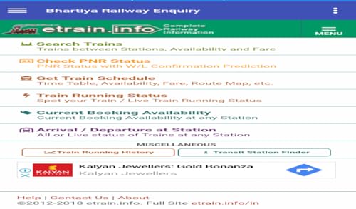 Bhartiya Railway enquriy