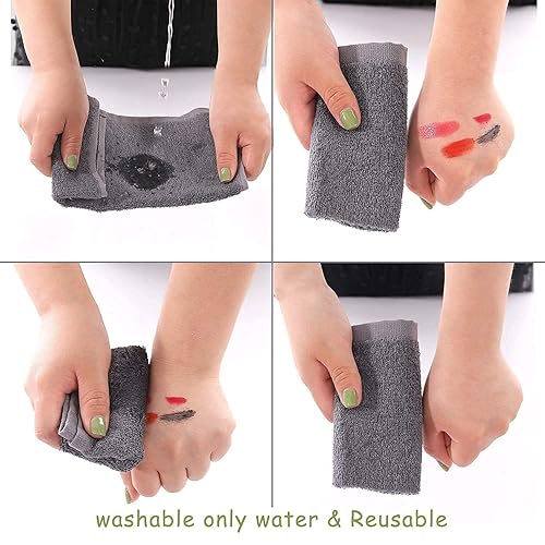 Miniatura 8 de JEFFSUN Paquete de 6 paños de bambú  6 paños de maquillaje