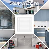 Vista 6 de Cubierta de ventilación de retorno de aire de 22.5 pulgadas de ancho x 22.5 pulgadas de alto, rejillas de ventilación de aleación de aluminio