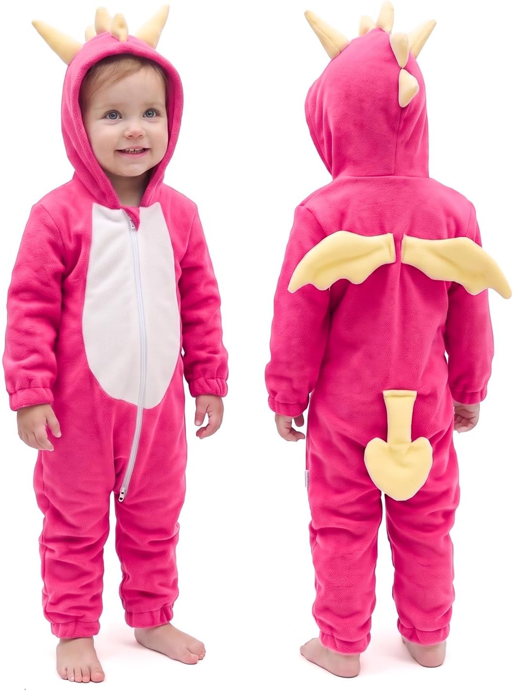 ALVA Baby Animal Costumes with Hood, Romper Jumpsuit Dress Up Outfit