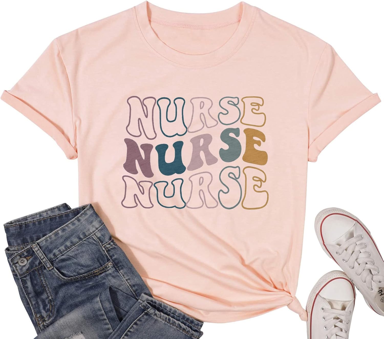 Nurse Shirts for Women Nurse Gift Tee Nursing School Tops Casual Short Sleeve Inspirational T Shirts - Image 4