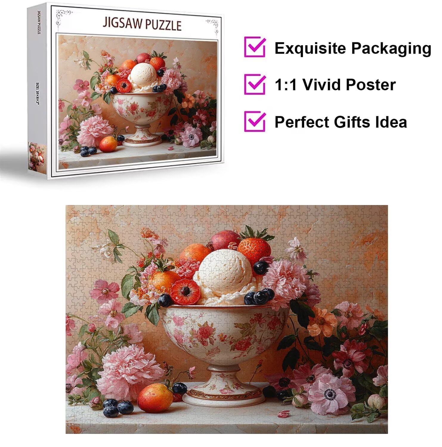 Puzzle 3000 Pezzi frutta Puzzle Adulti, Gioco Educativo, n-789