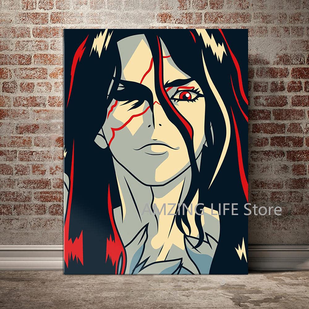 Toile d'anime poster 50x75cm WLLLO pour decorer un salon de passionne ou chambre geek