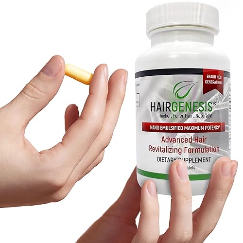 Miniatura 7 de HairGenesis Suplemento profesional para el crecimiento del cabello para hombres y mujeres Estimulador de folículos capilares clínicamente eficaz