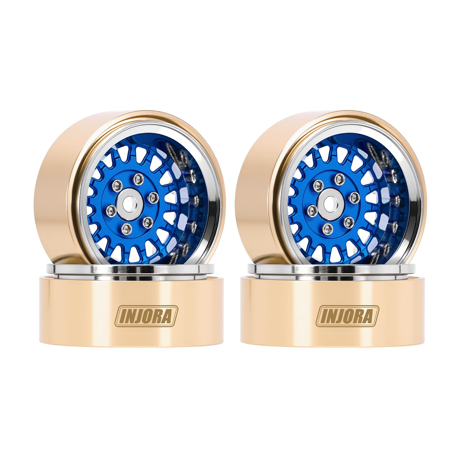 INJORA 1.0" ModuWheel -4.4mm Offset Wheels for 1/18 1/24 RC Crawlers